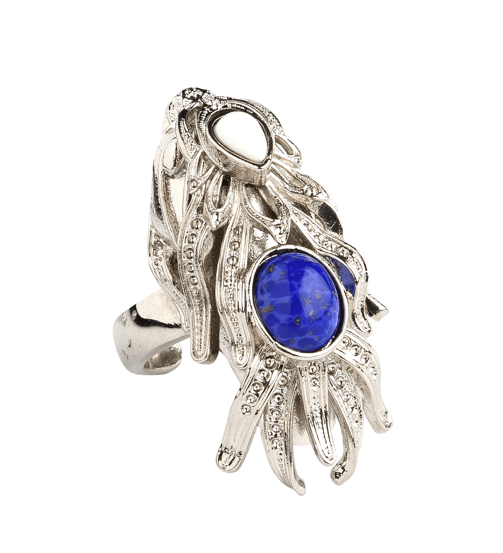 Silver Dragonfish Luxury Ring Sonia Petroff 14 gb 