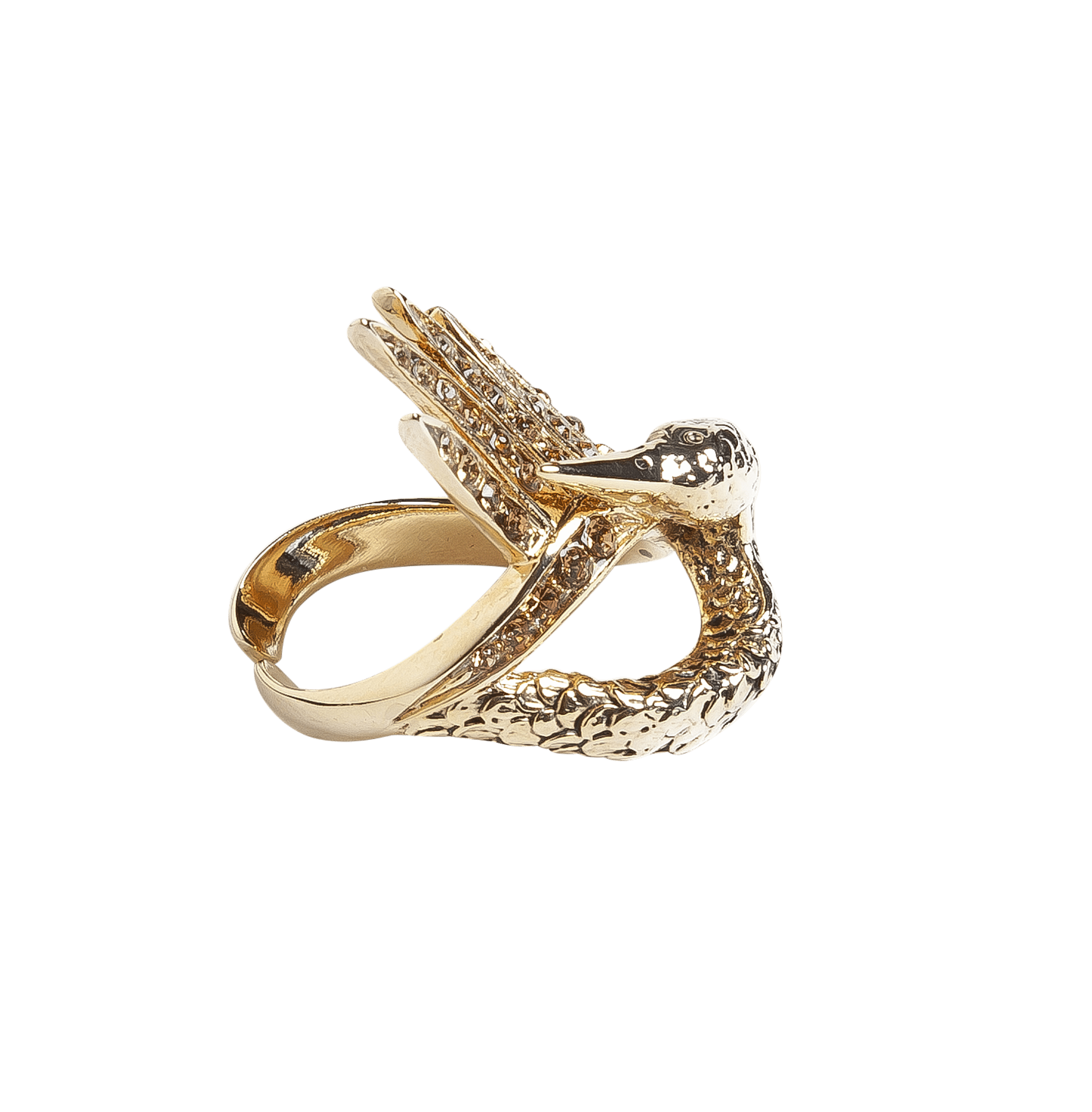 Gold Swan Luxury Ring Sonia Petroff 16 gb 