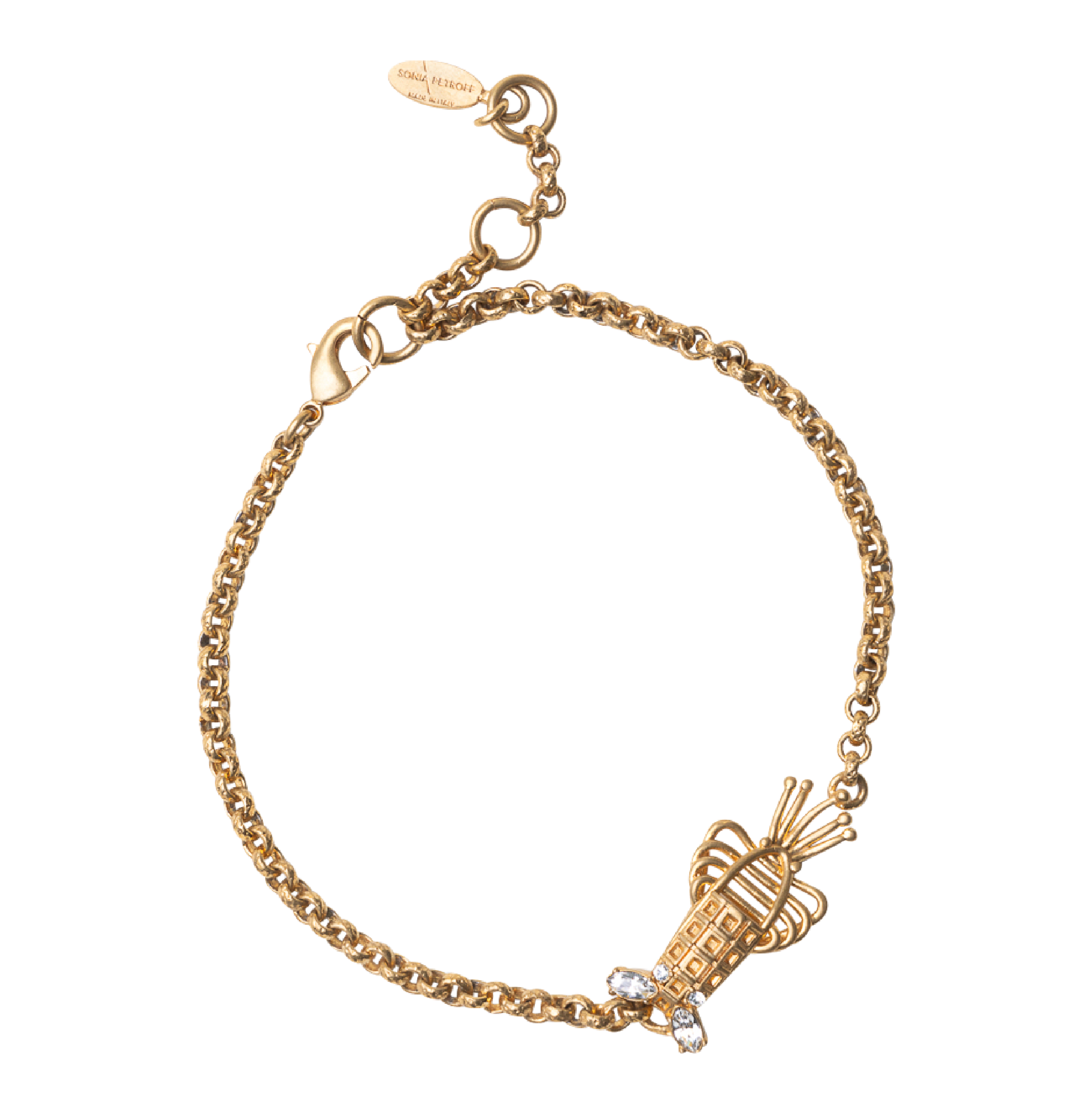 Lobster Anklet Chain Sonia Petroff gb 