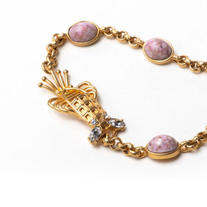 Lobster Anklet With Stones