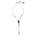 White Gold Dragonfish Luxury Necklace Sonia Petroff gb