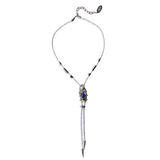 White Silver Dragonfish Luxury Necklace Sonia Petroff gb 