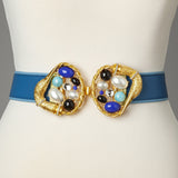 Blue Gold Blue Swan Belt - Sample
